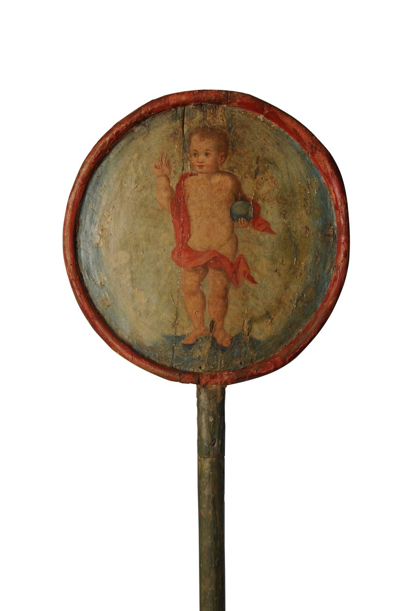Bastone processionale con decorazione dipinta, Spagna, c.1700 da Spanish School