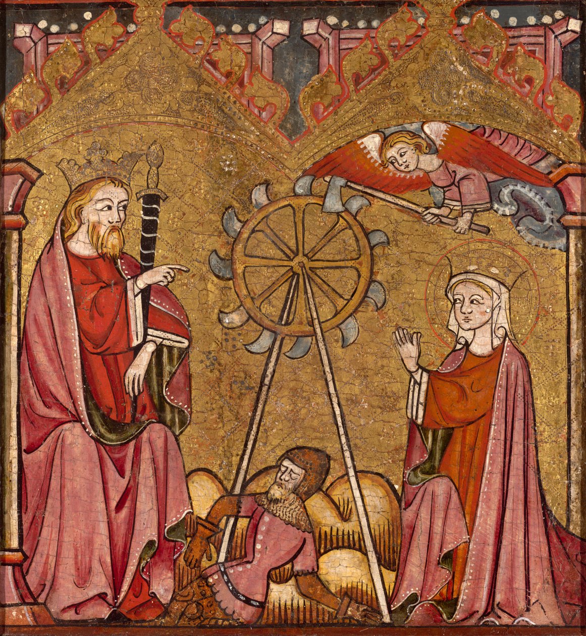 Santa Caterina liberata dalla ruota da Spanish