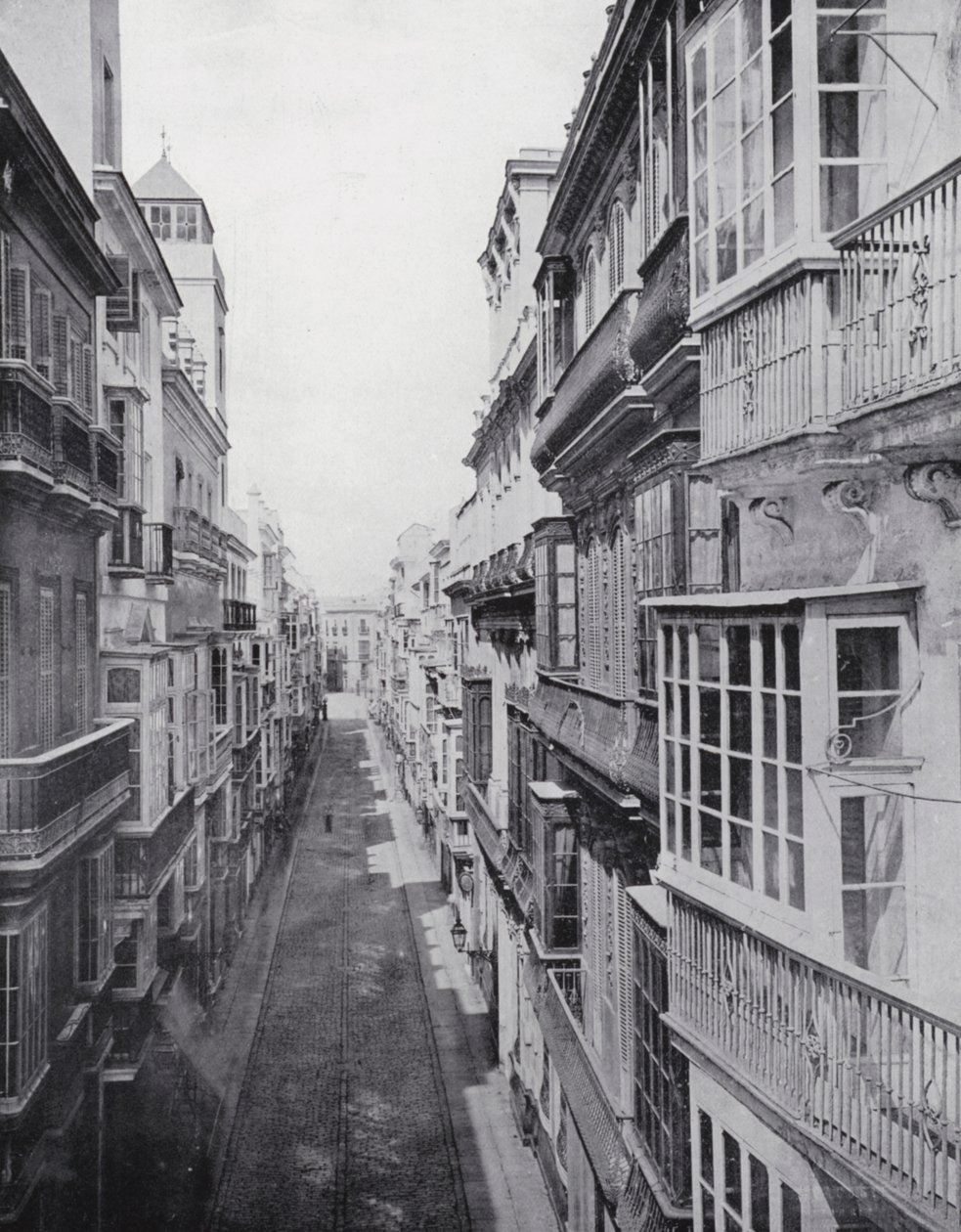 Calle Ancha, Cadice (foto b/n) da Spanish Photographer