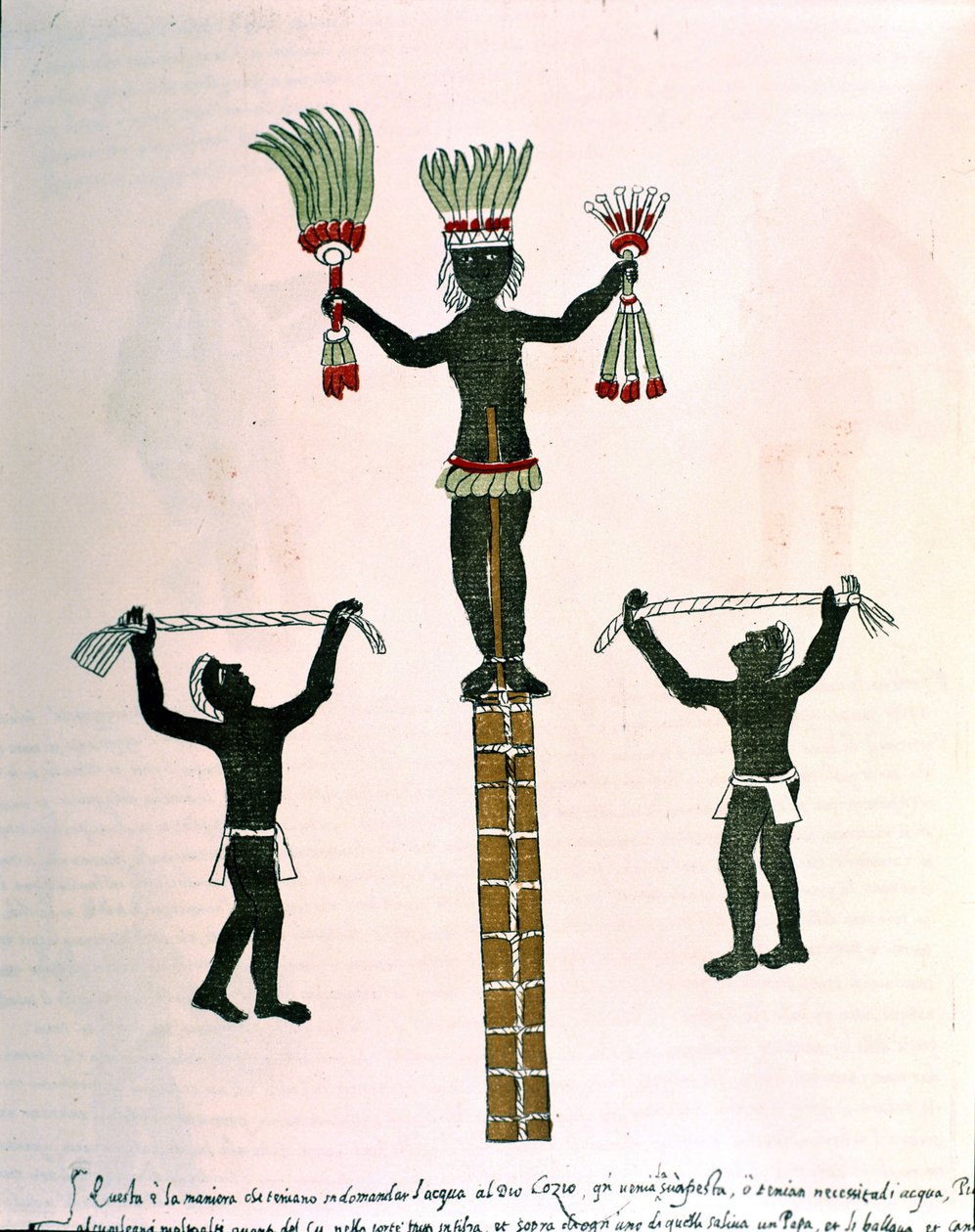 Giochi aztechi nel Codice Vaticano 3738 (Codice Vat. Rios.). Facsimile del manoscritto di Pedro de los Rios, tra il 1570 e il 1589, Bibl. Vaticana. da Spanish School