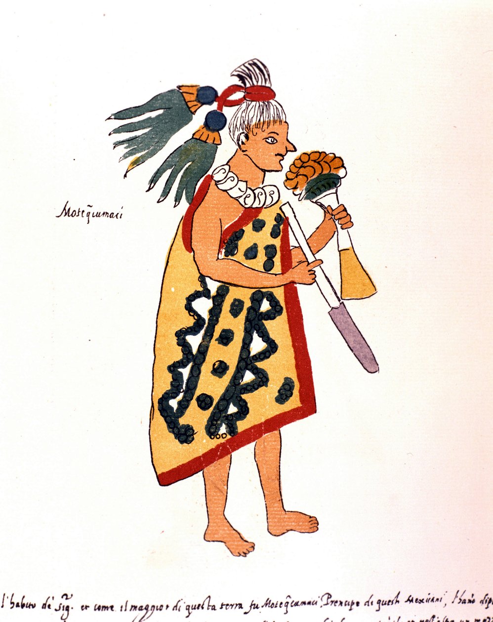 Sacerdote azteco nel Codice Vaticano 3738 (Codice Vat. Rios). Facsimile del manoscritto di Pedro de los Rios, tra il 1570 e il 1589, Bibl. Vaticana. da Spanish School