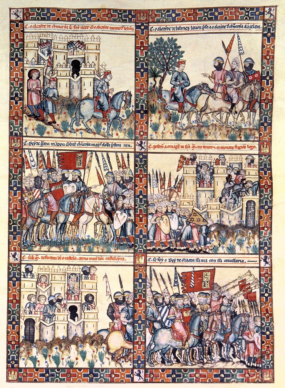 Cantiga 187, una delle 420 composizioni musicali che narrano i miracoli della Vergine, scritta in galiziano per Alfonso X 