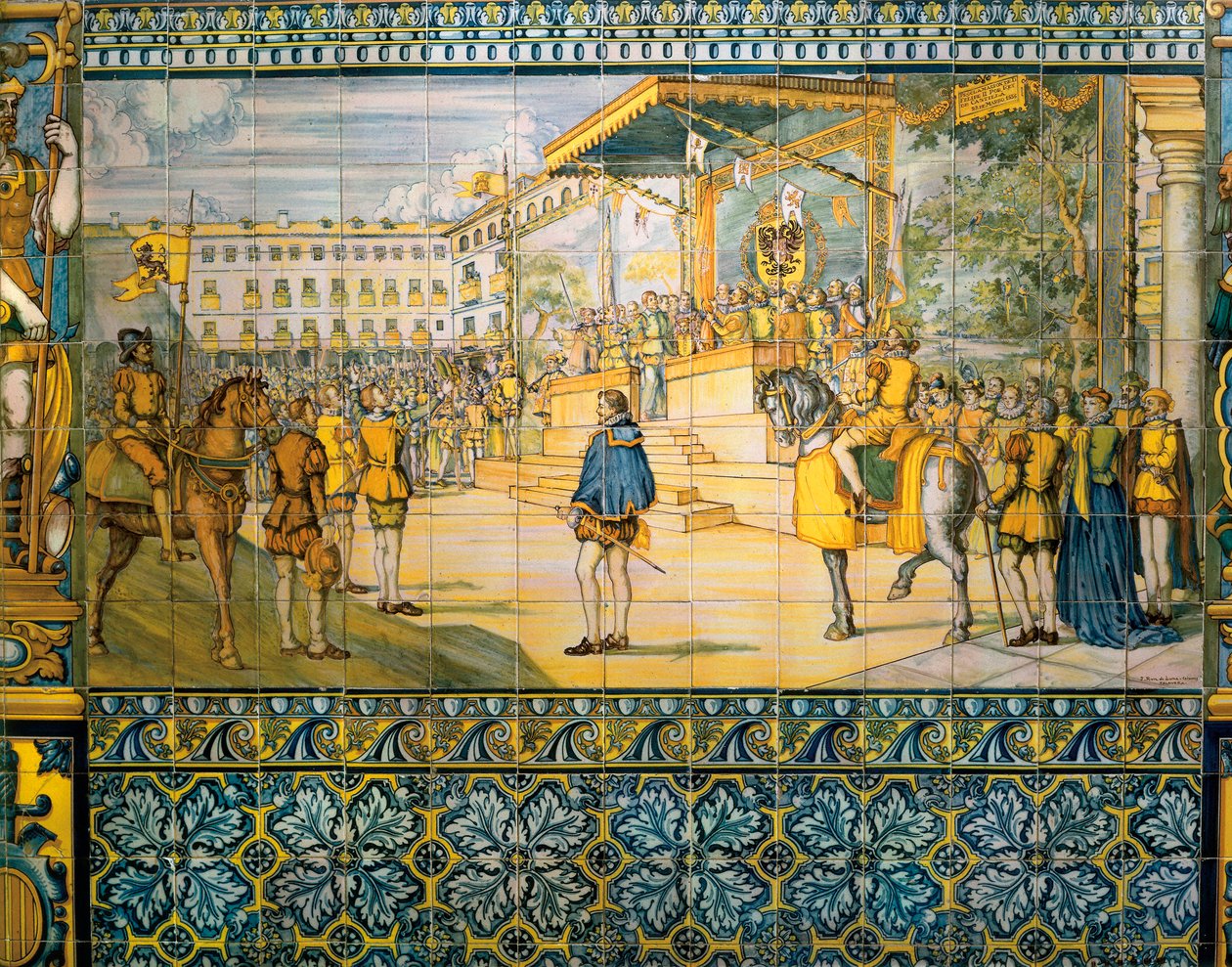 Celebrazioni a Valladolid in onore di Filippo II di Spagna nel maggio 1559 da Spanish School