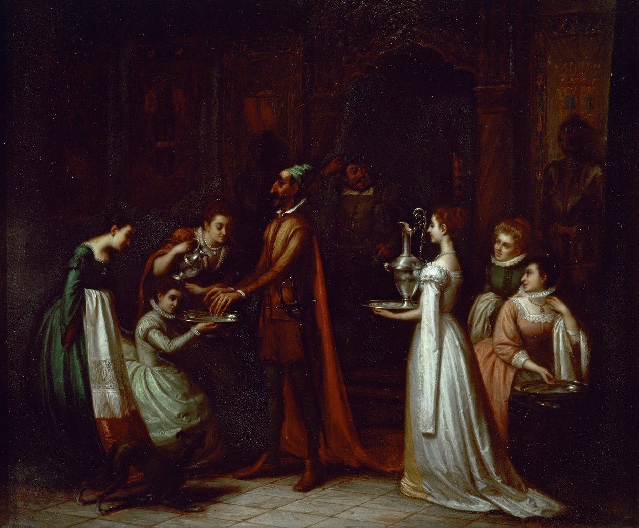 Don Chisciotte nella casa dei duchi da Spanish School