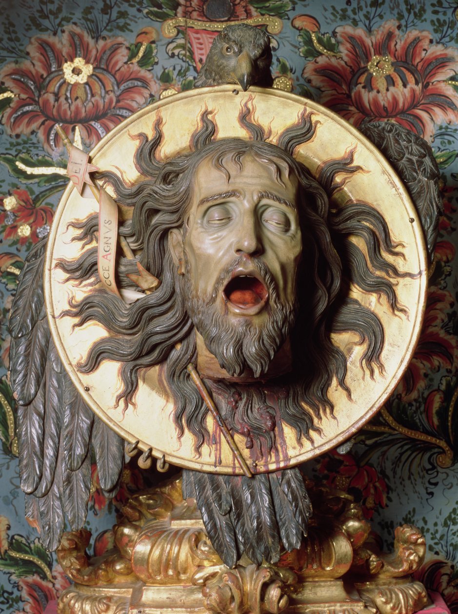 Testa di Giovanni Battista da Spanish School