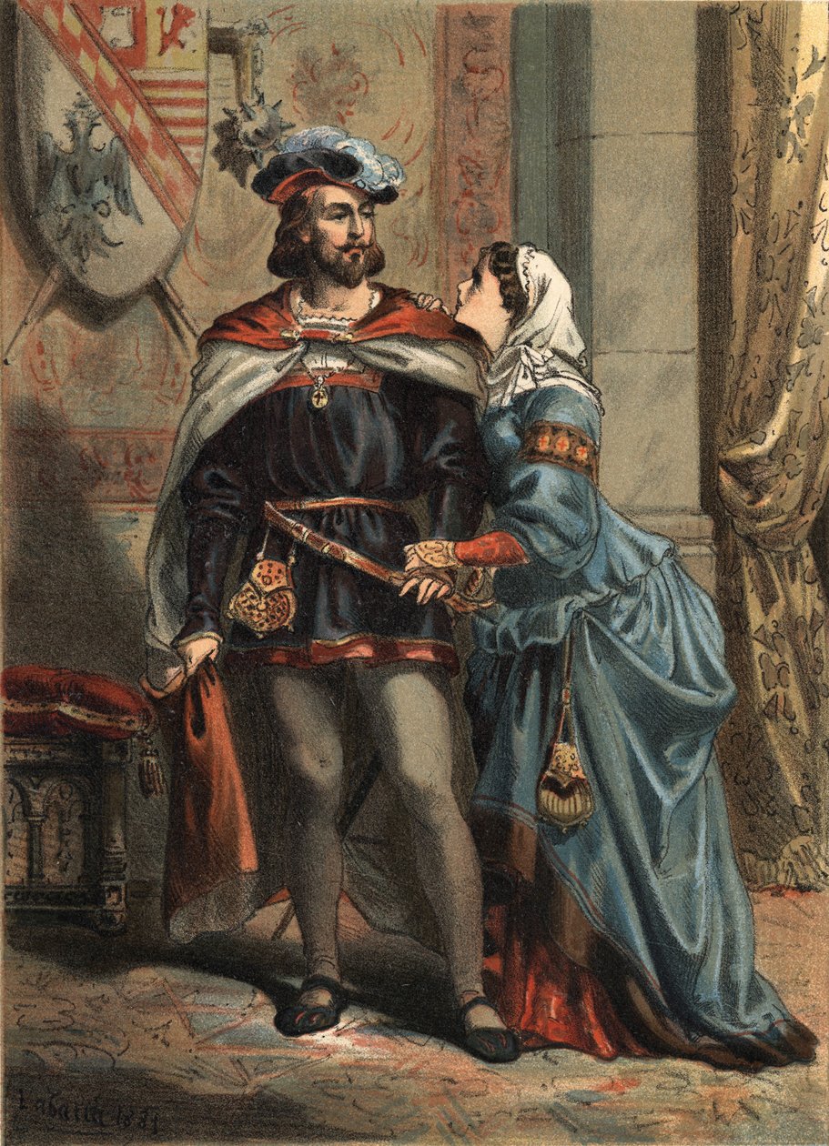 Giovanna di Castiglia detta La Pazza (1479-1555), regina di Castiglia, e suo marito Filippo il Bello (1478-1506), re di Spagna e arciduca d
