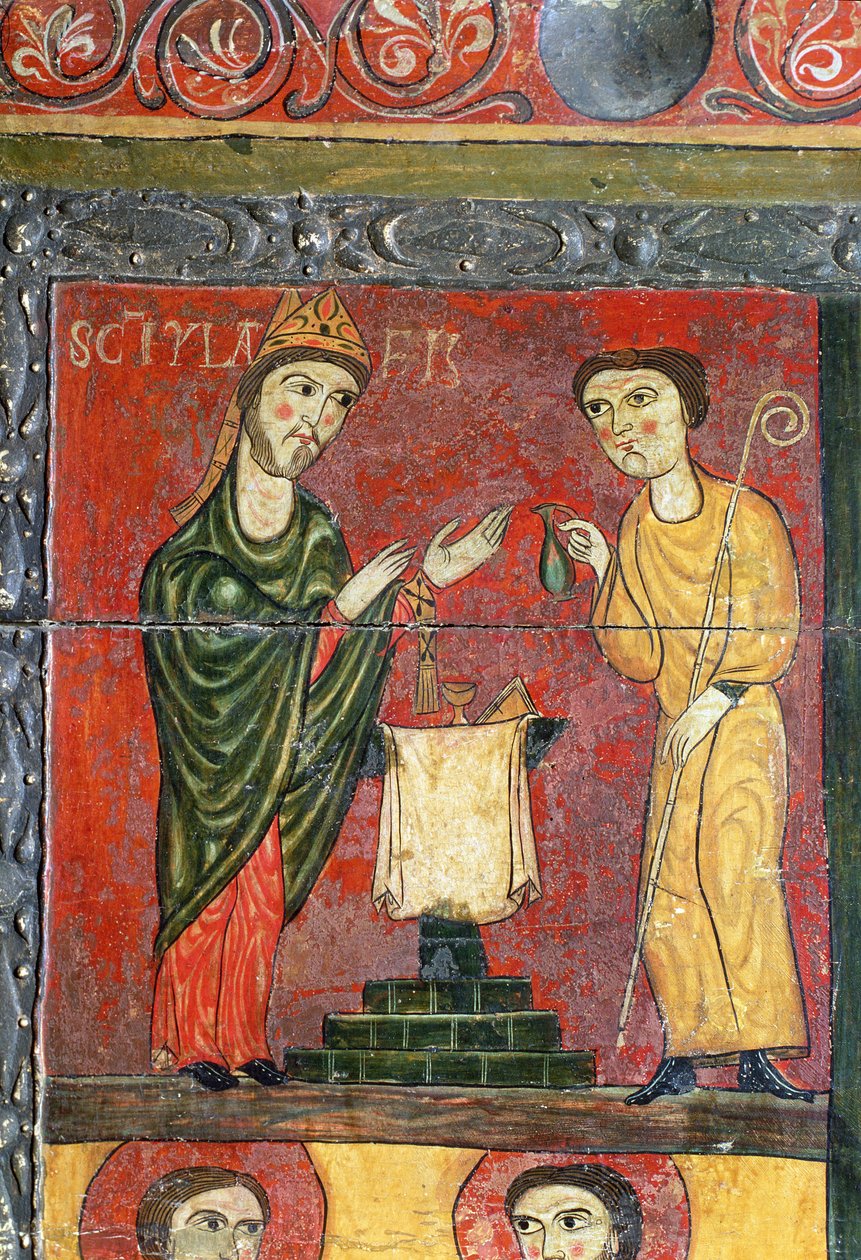 Messa di San Ilario, altare (dettaglio) da Spanish School