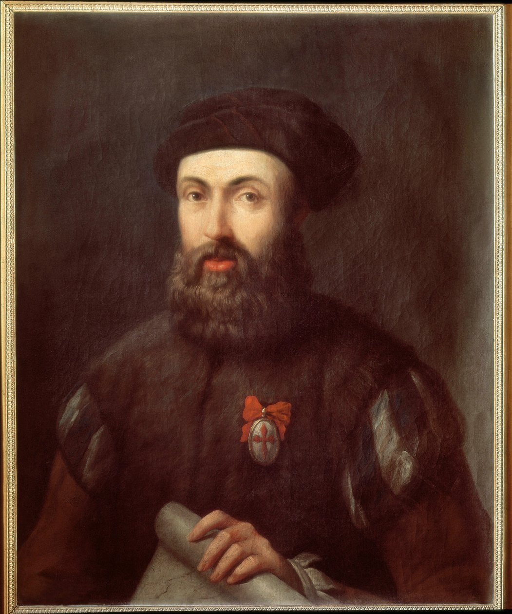 Ritratto del navigatore ed esploratore portoghese Ferdinando Magellano da Spanish School