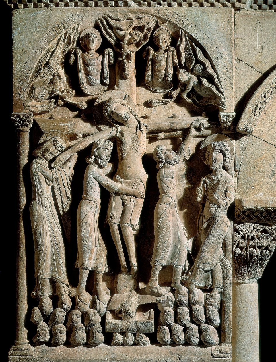 La discesa dalla croce (maestro di San Domenico di Silos, XII secolo) (rilievo su pietra) da Spanish School