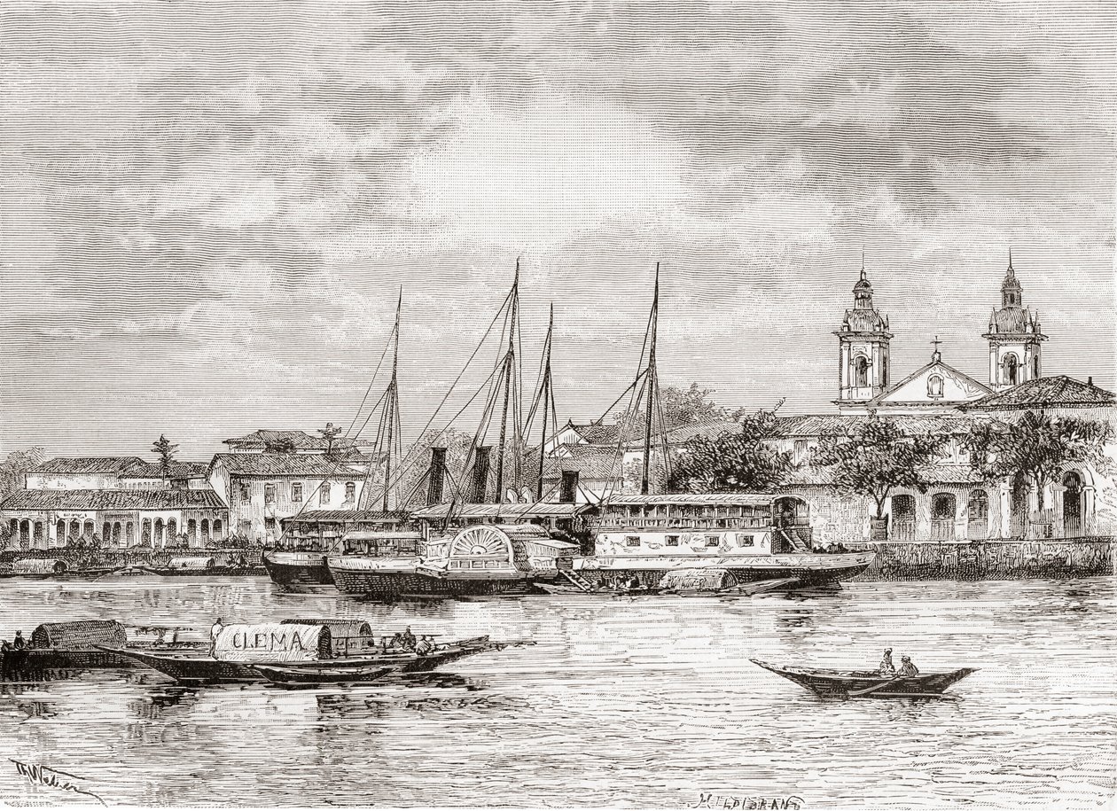 Il porto di Manaus, Stato di Amazonas, Brasile settentrionale da Spanish School