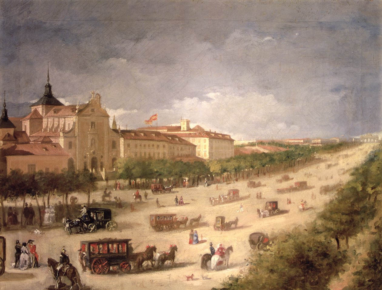 Veduta della Calle de Alcalá, Madrid da Spanish School