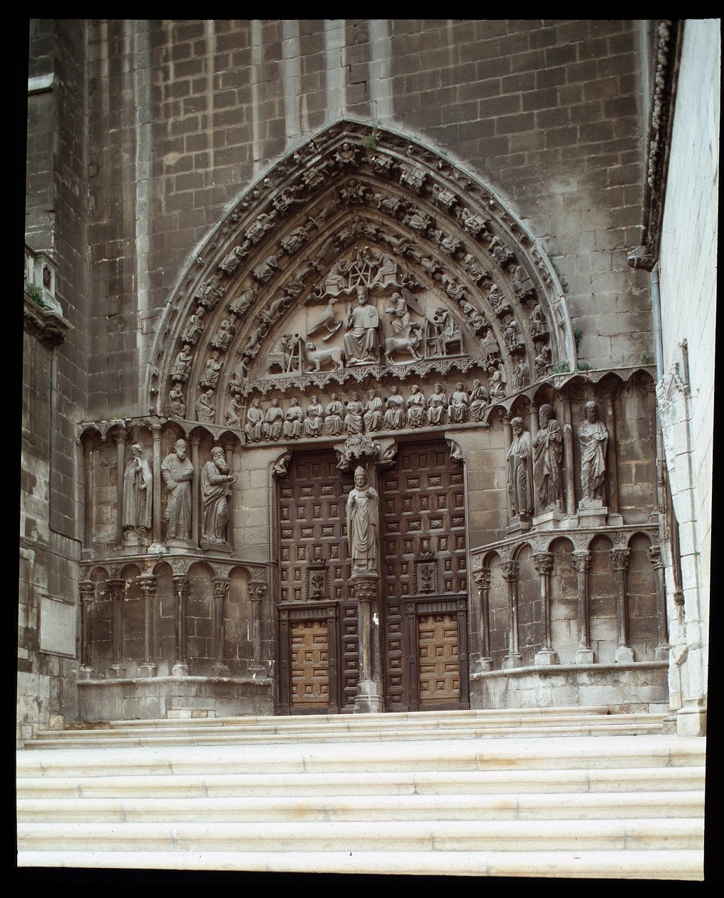 Vista del Portale Sacramentale (Sarmental) della Cattedrale di Santa Maria a Burgos da Spanish School