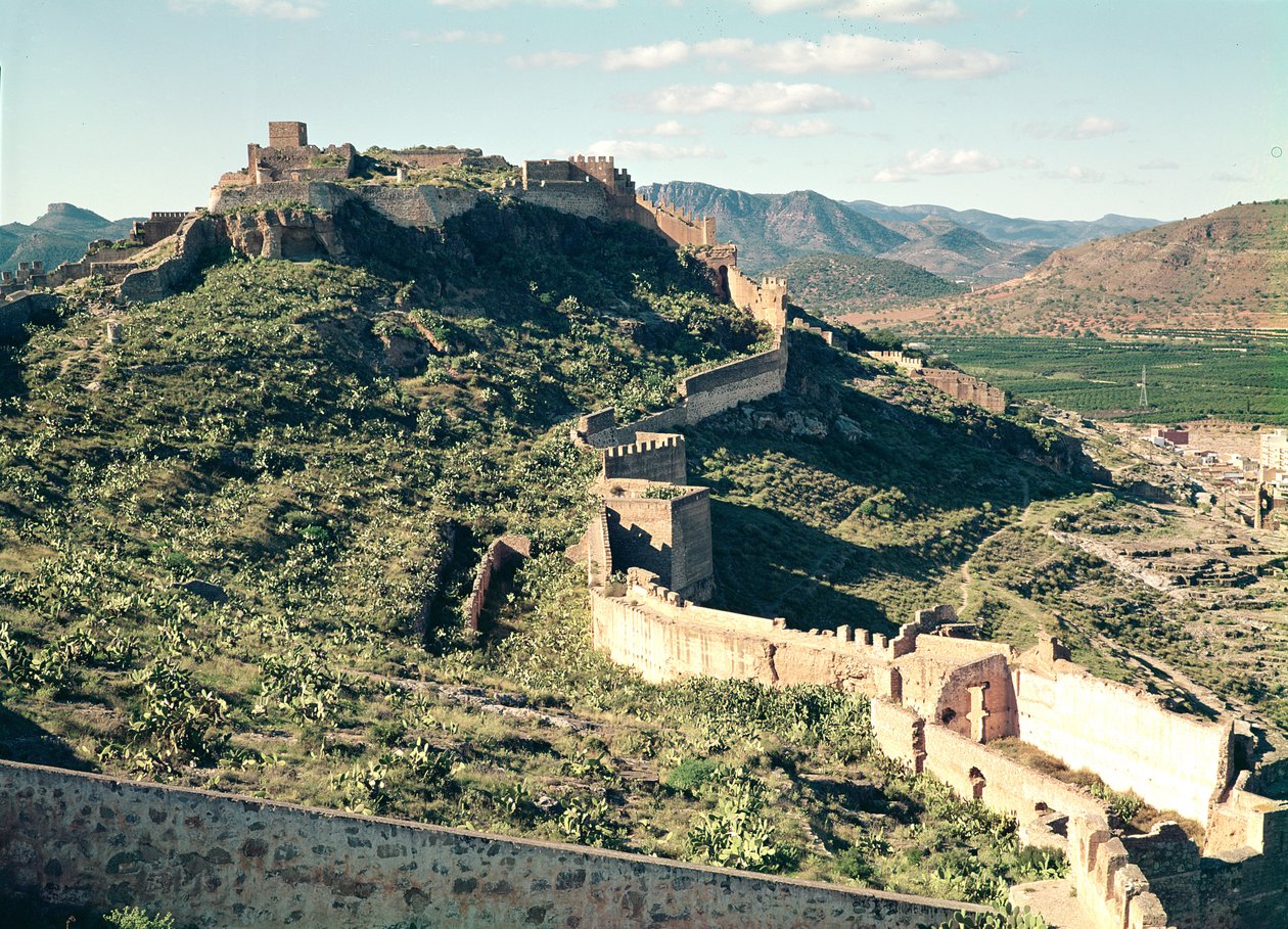 Vista del castello, VIII-XII secolo da Spanish School