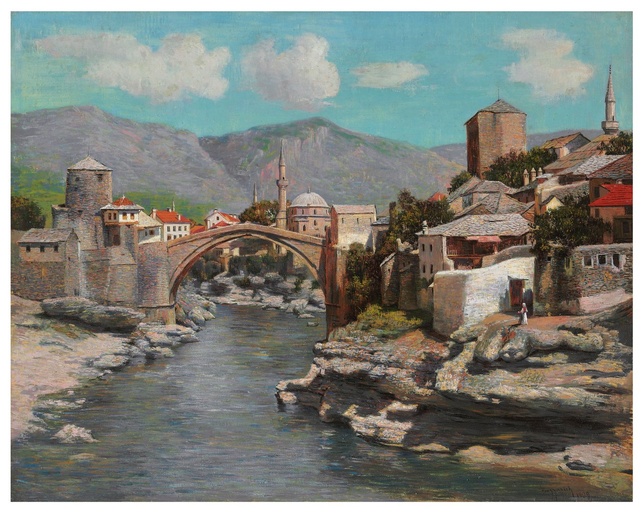 Il vecchio ponte di Mostar, Bosnia da Spiro Bocaric