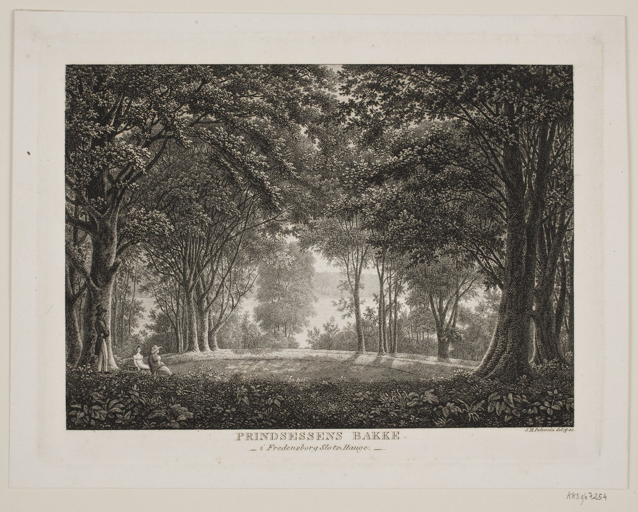 La collina della principessa nel parco del castello di Fredensborg da Søren Henrik Petersen