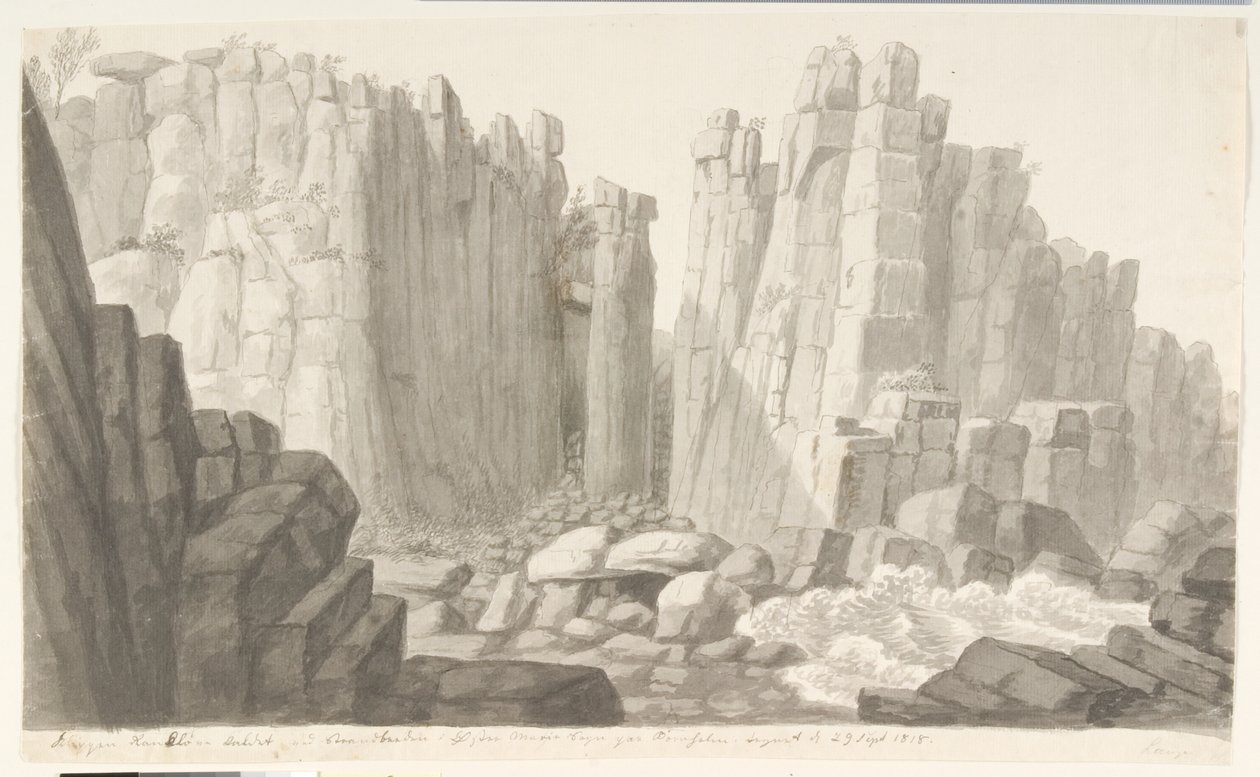 Randkløv. Bornholm da Søren L. Lange