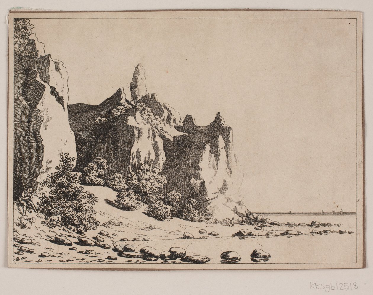 Sommerspiret, Møn. Vista dalla spiaggia da Søren L. Lange