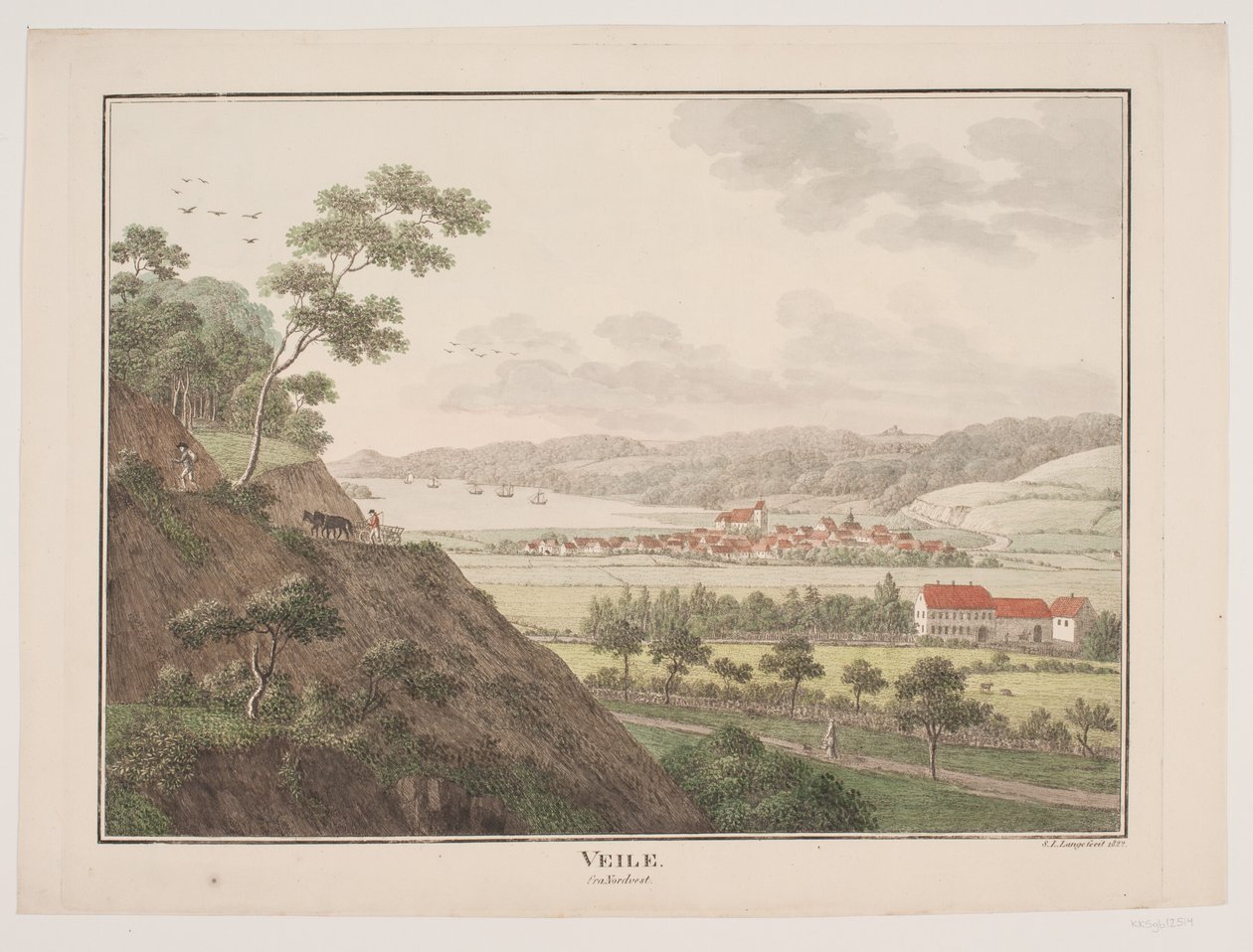 Vejle da nord-ovest da Søren L. Lange