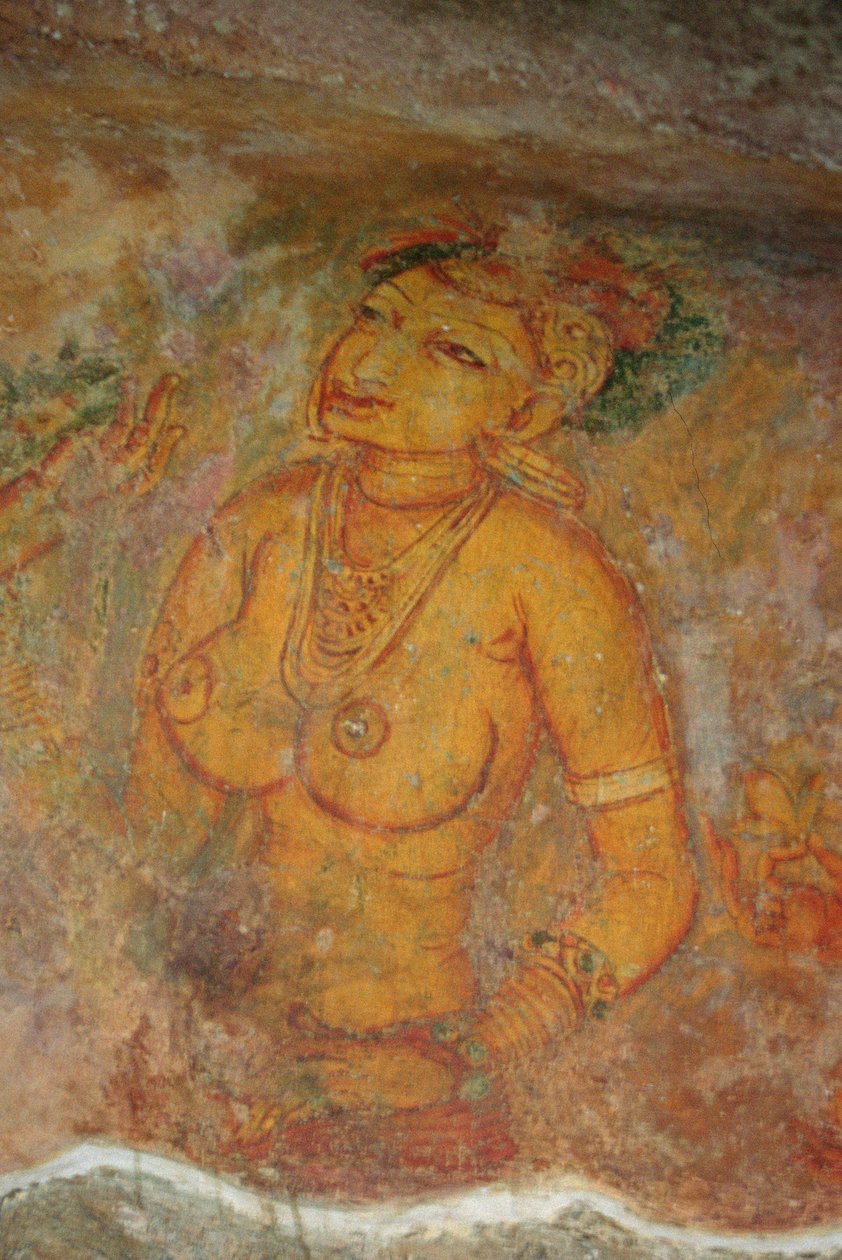 Le Danzatrici delle Nuvole, dalla Fortezza di Roccia (dettaglio) da Sri Lankan School