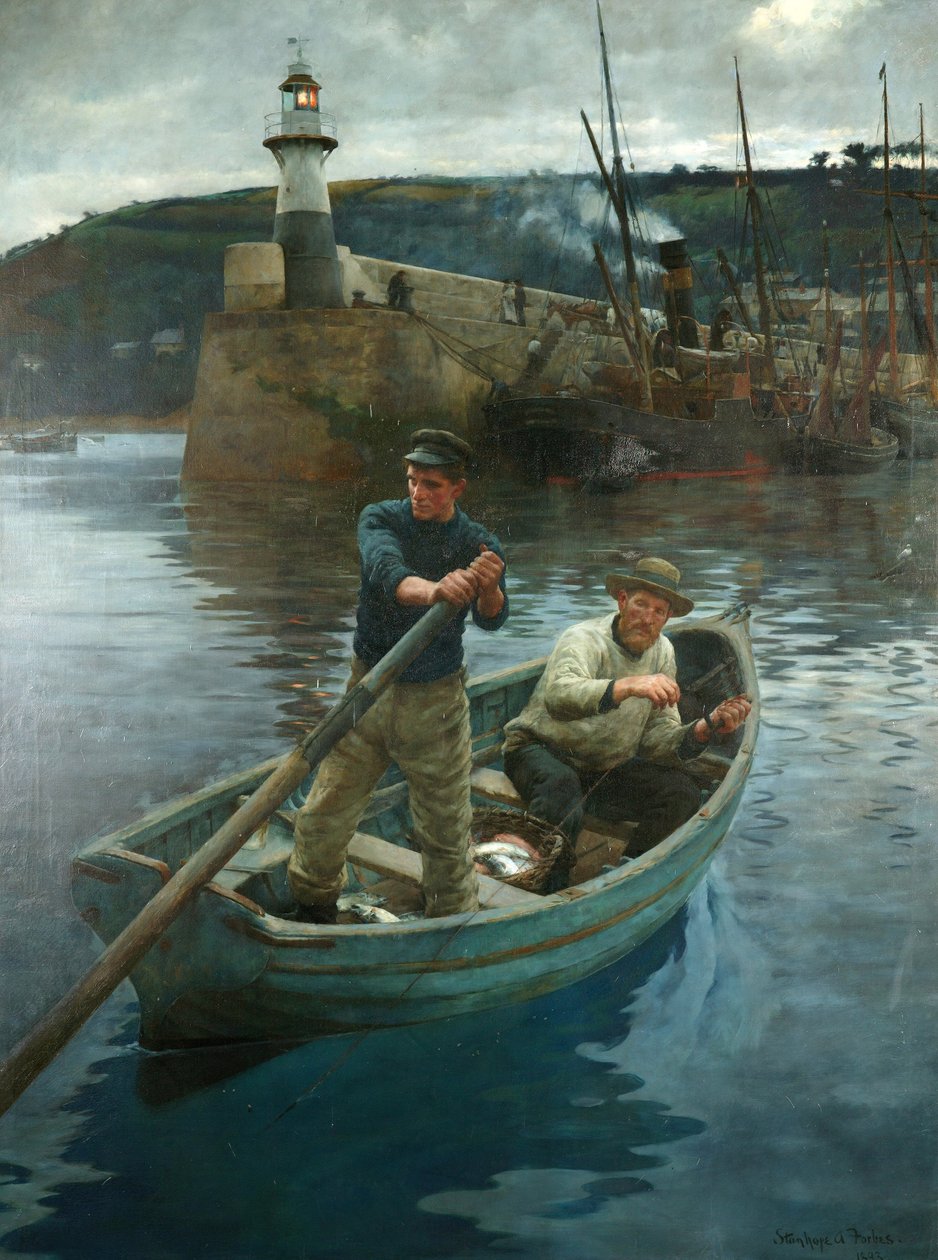 Il faro di Newlyn, Cornovaglia da Stanhope Alexander Forbes