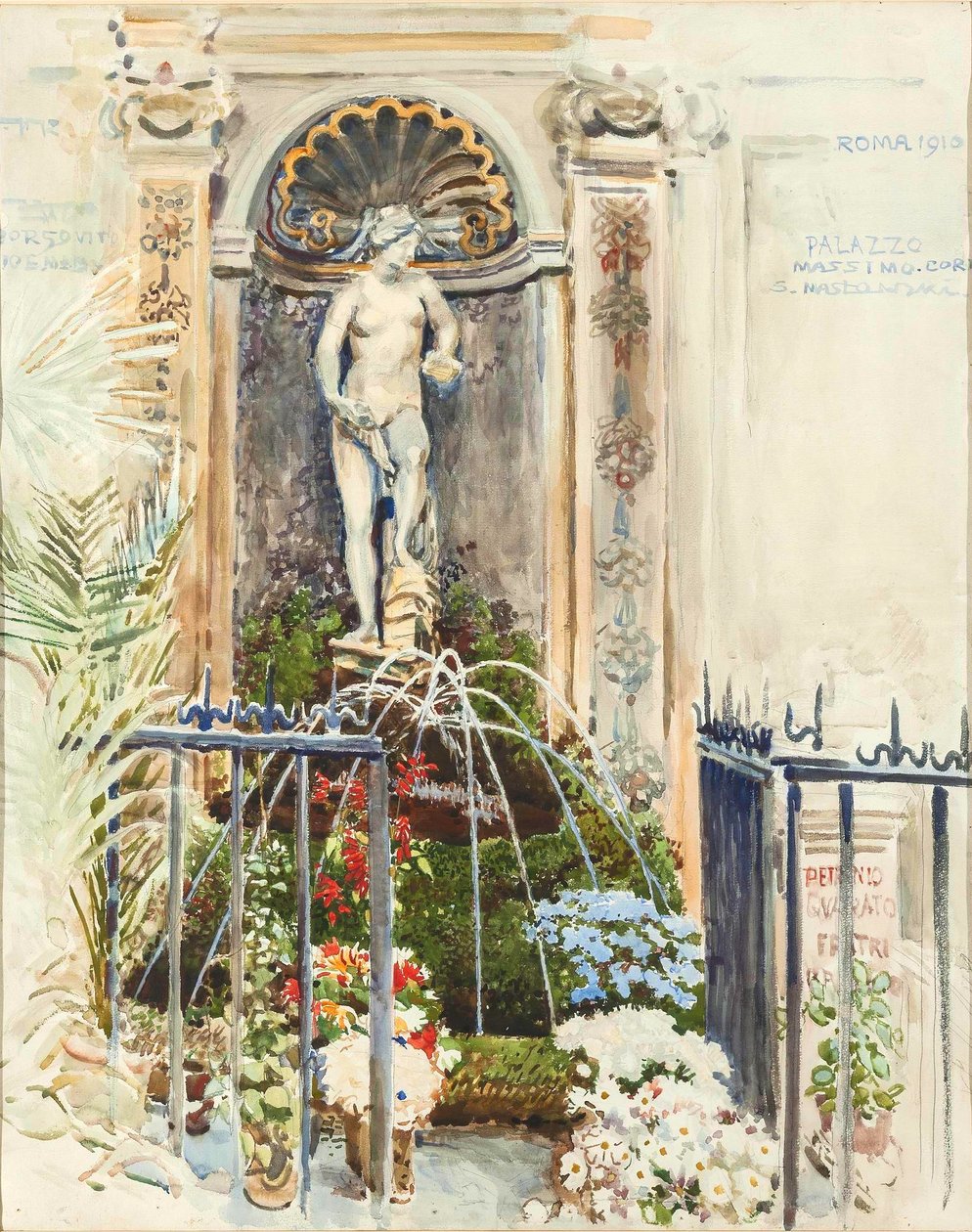 Fontana al Palazzo Massimo a Roma da Stanisaw Masowski