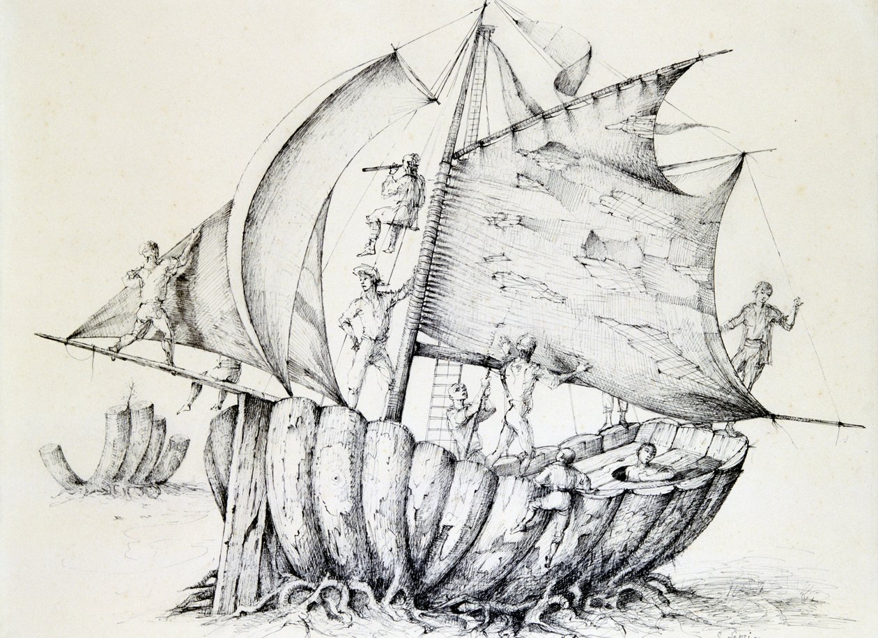 La nave, c1850-1890 da Stanislas Lepine