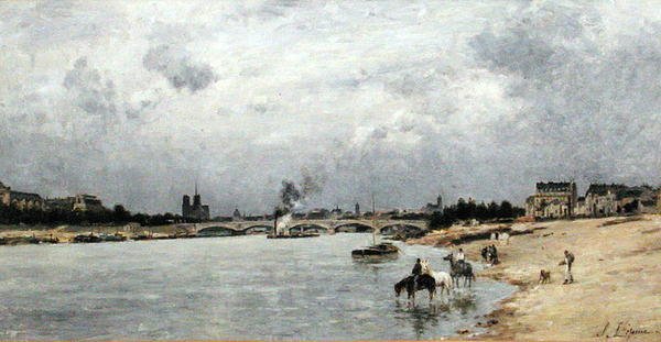 Ponte di Austerlitz, Parigi da Stanislas Victor Edouard Lepine