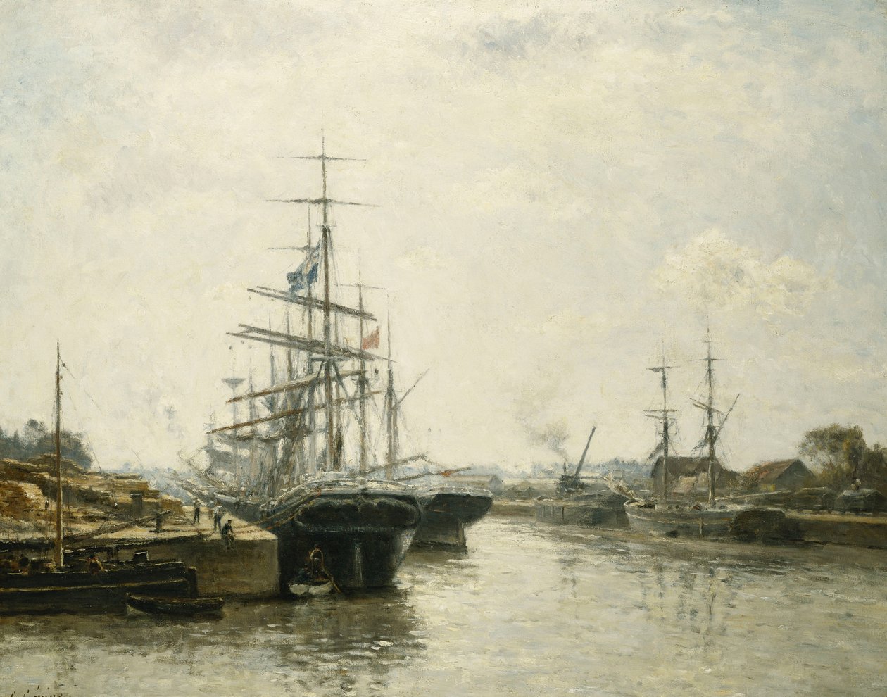 Le Bassin de Caen, 1887 da Stanislas Victor Edouard Lepine