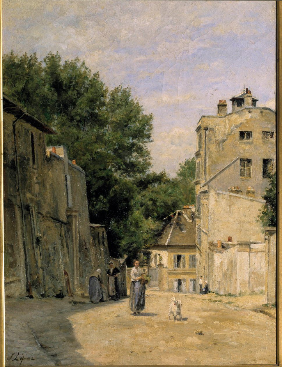 Montmartre, rue Saint Vincent Dipinto di Stanislas Lepine (1835-1892). XIX secolo. Parigi, Museo d