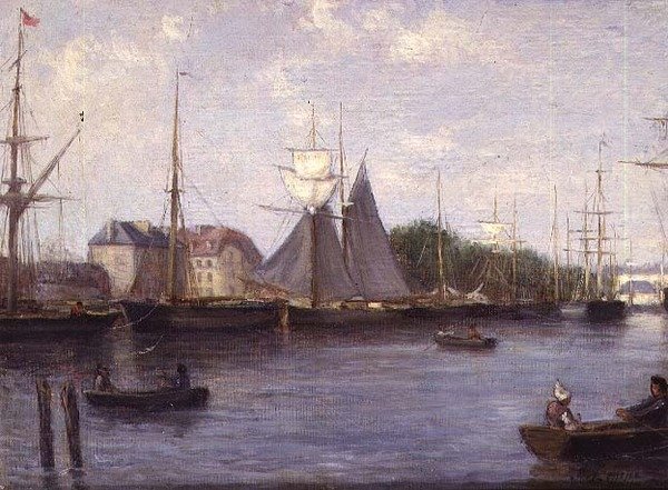 Veduta di Caen da Stanislas Victor Edouard Lepine