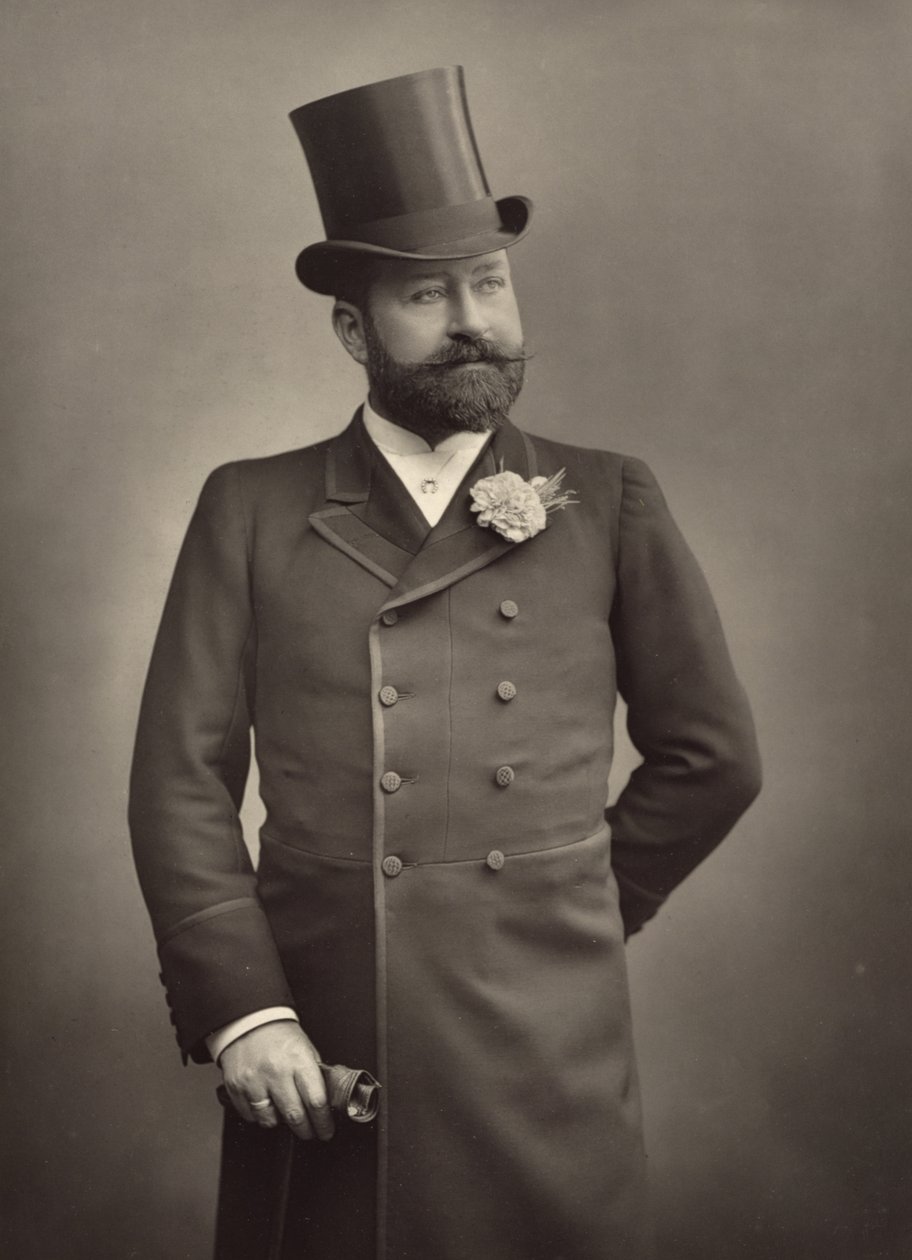 George Robert Sims (1847-1922), giornalista e drammaturgo, ritratto fotografico da Stanislaus Walery