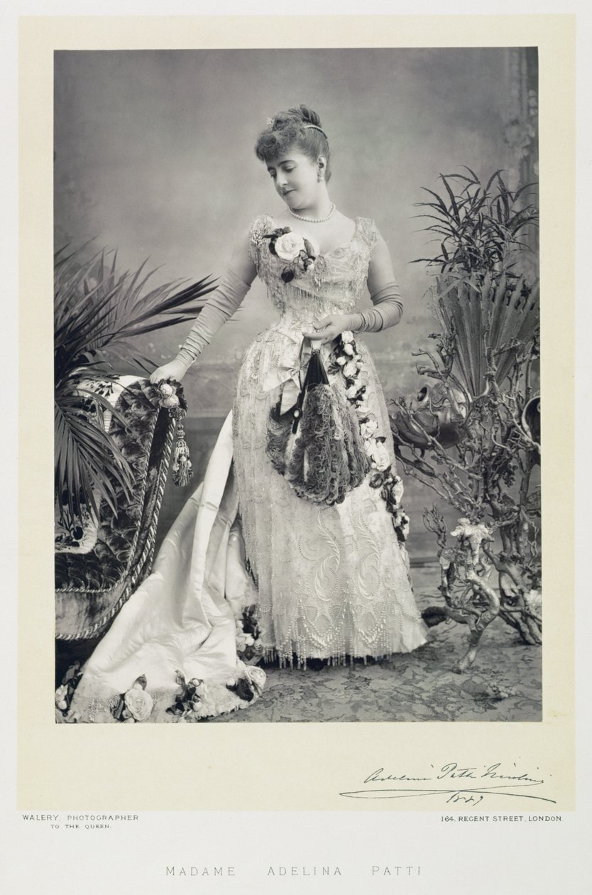 Ritratto di Madame Adelina Patti (1843-1919) da Stanislaus Walery