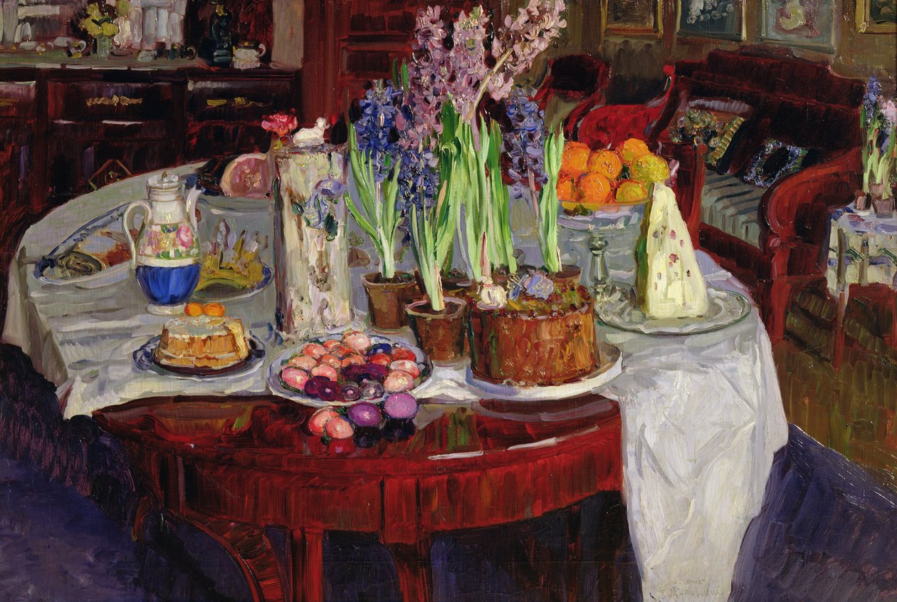 Tavola di Pasqua, 1915 da Stanislav Julianovic Zukovskij