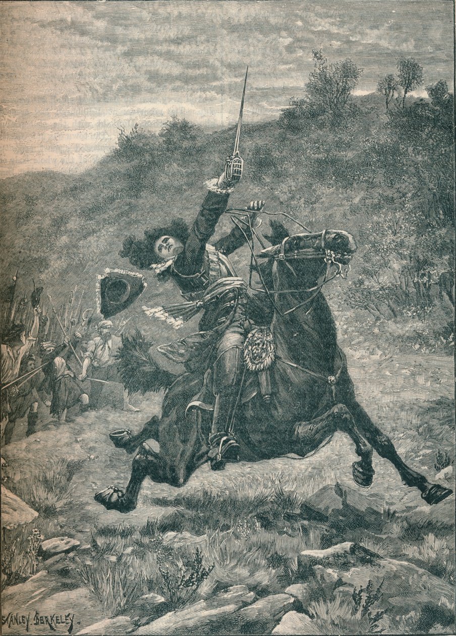 Ultima carica del Visconte Dundee alla Battaglia di Killiecrankie, Scozia, 1689 1905 da Stanley Berkeley