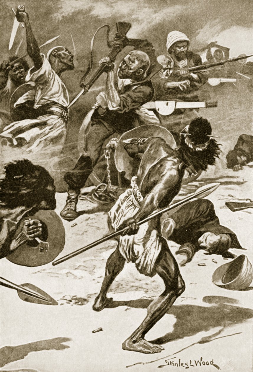 La battaglia di Abu-Klea, 17 gennaio da Stanley L. (after) Wood