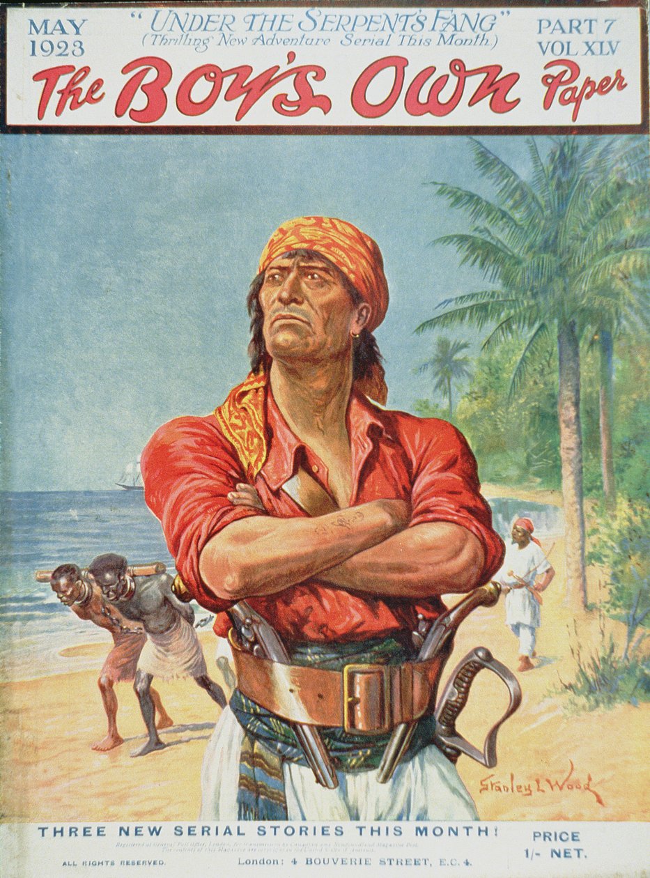 Figura di pirata dalla copertina di 