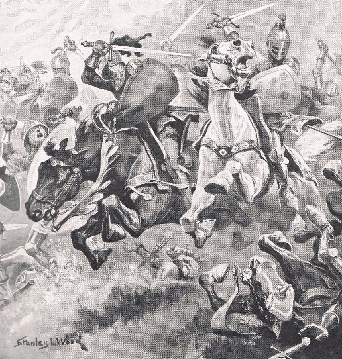 Battaglia di Shrewsbury, 21 luglio 1403, illustrazione da 