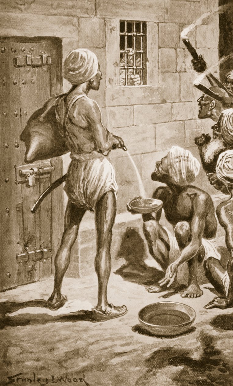 Il Buco Nero, Vecchio Forte William, 18 giugno 1756, illustrazione da 