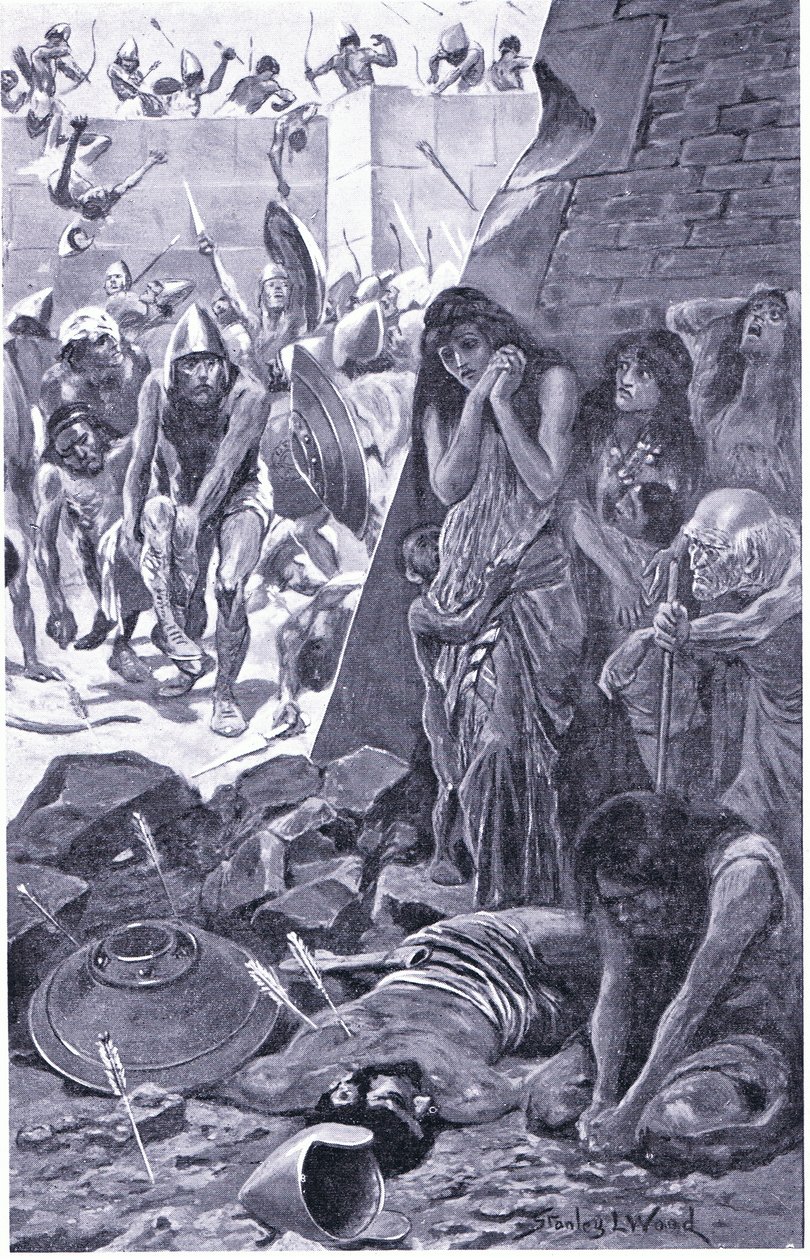 Tiro assediata da Nabucodonosor di Babilonia da Stanley L. Wood