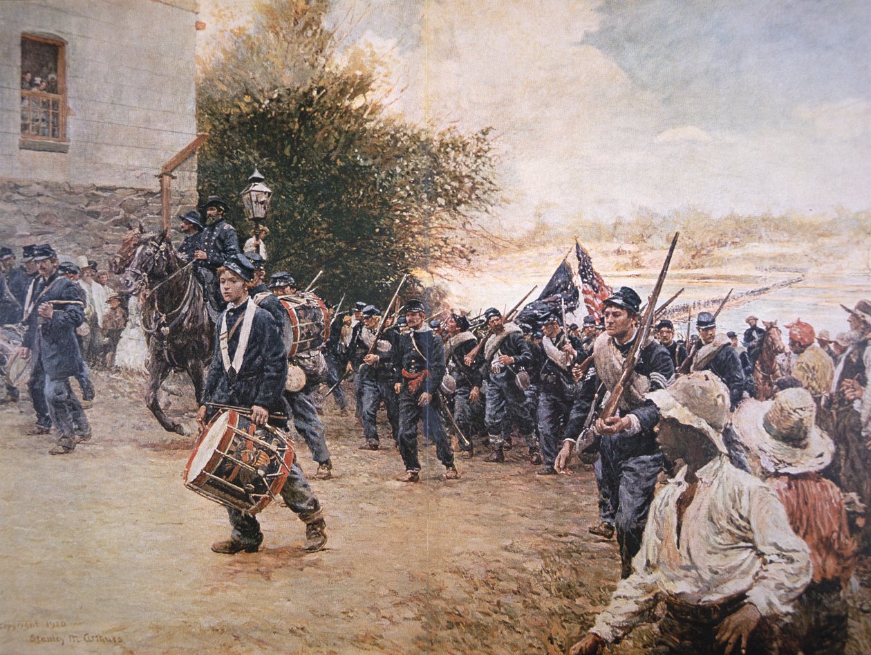 Il generale Sherman marcia attraverso la Georgia, c.1910 da Stanley Massey Arthurs