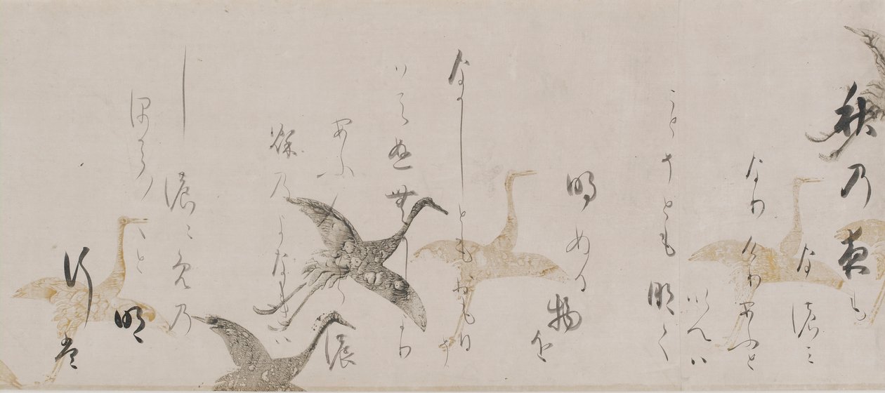 Antologia Imperiale, Kokinshu, periodo Momoyama, primi 1600 da Sôtatsu