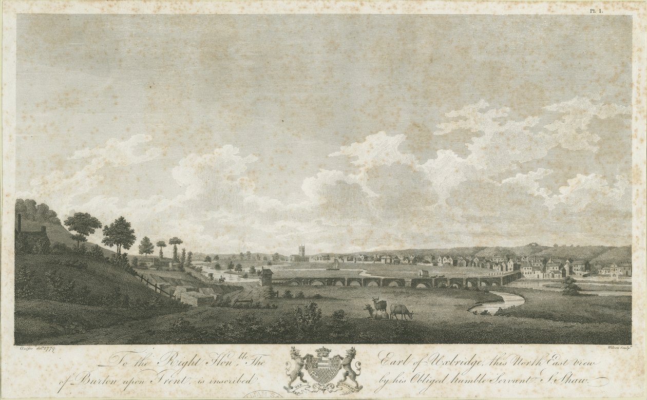 Burton-upon-Trent - Ponte e Città da Stebbing Shaw