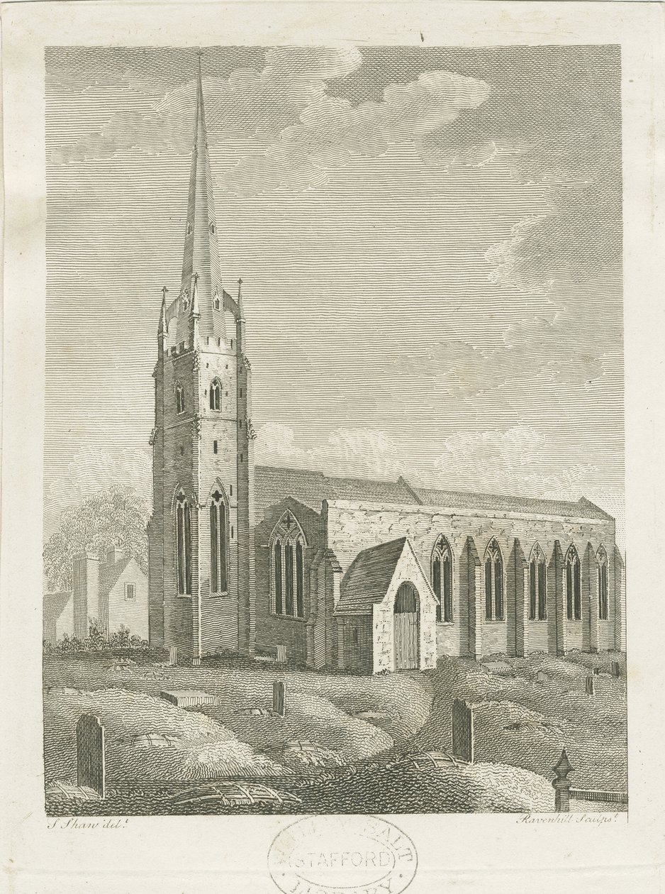 Chiesa di Clifton Campville da Stebbing Shaw