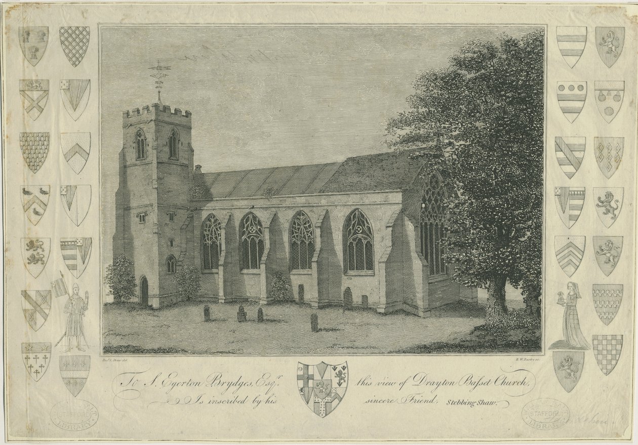 Chiesa di Drayton Bassett da Stebbing Shaw