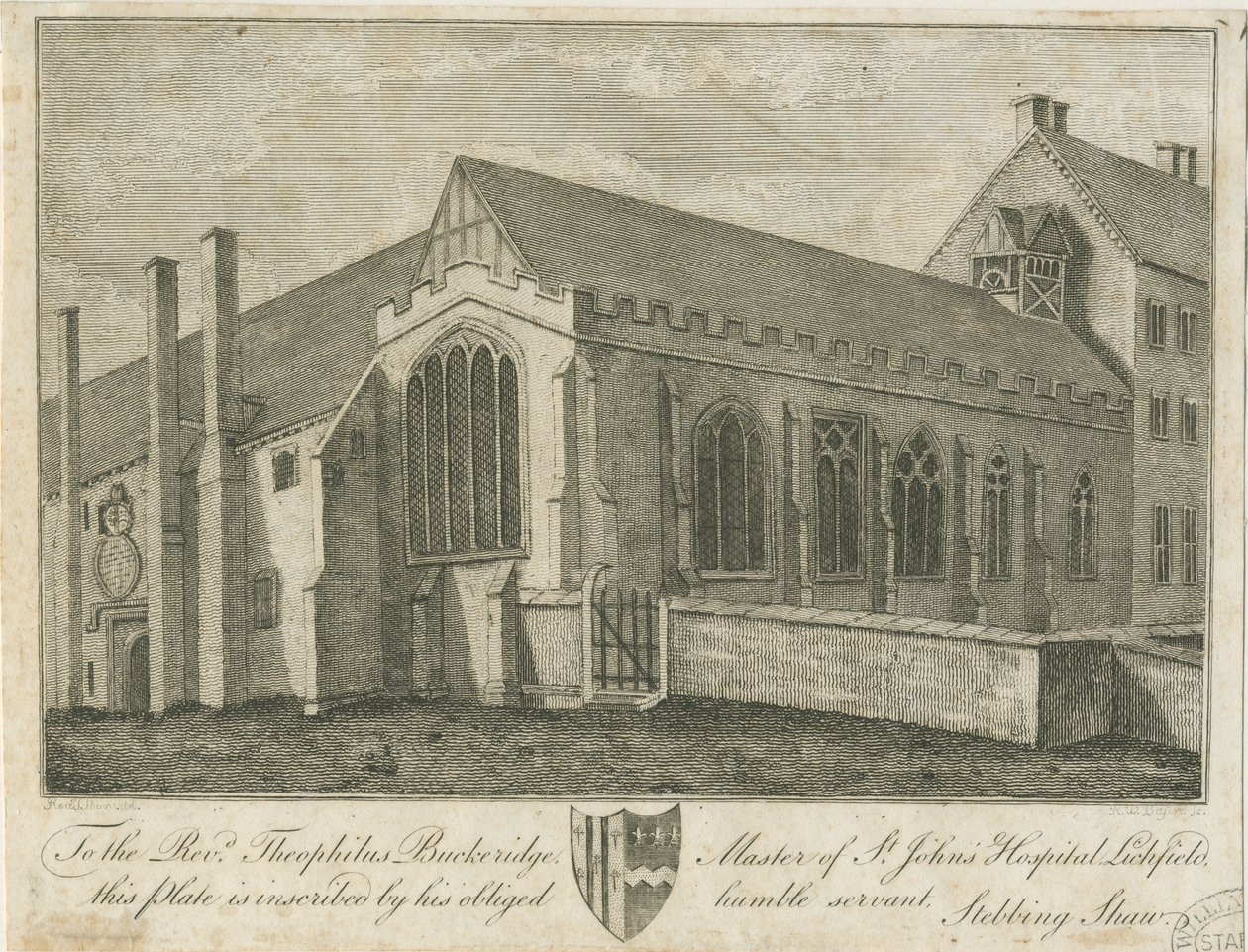 Lichfield - Ospedale e Cappella di San Giovanni da Stebbing Shaw