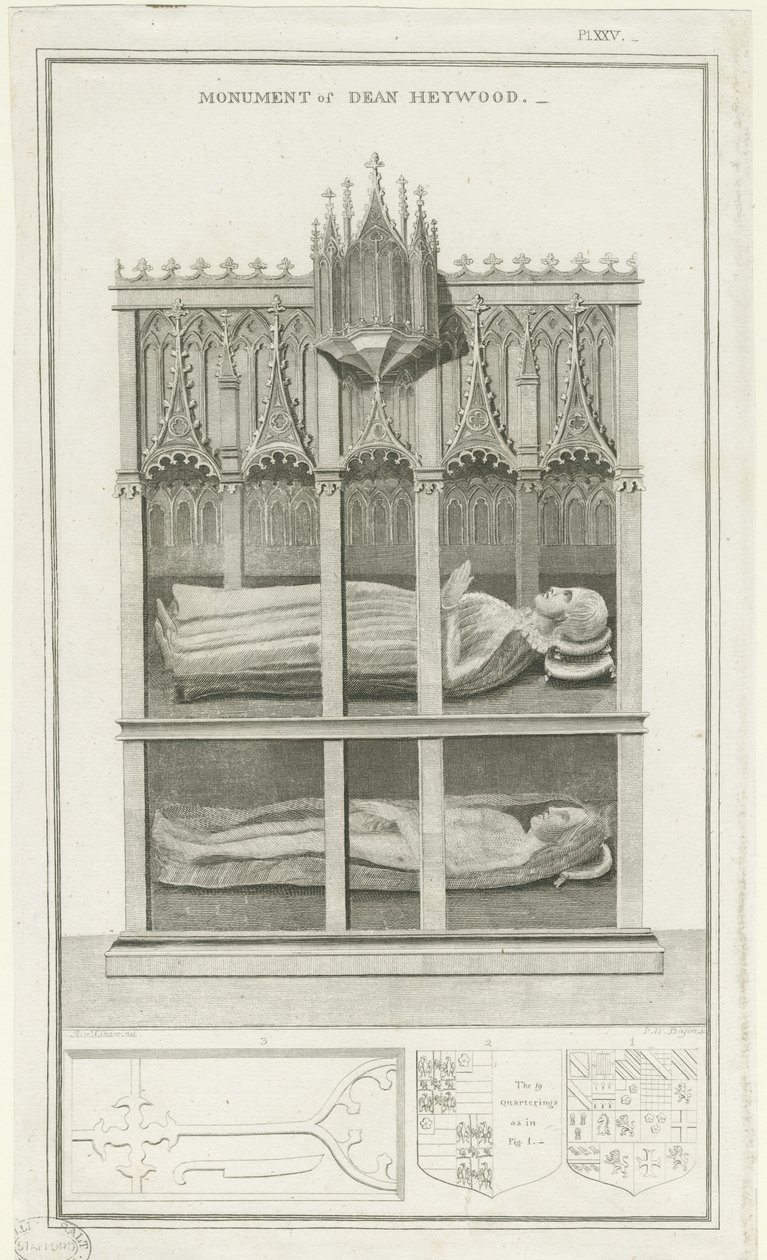 Cattedrale di Lichfield - Monumento a Dean Heywood da Stebbing Shaw