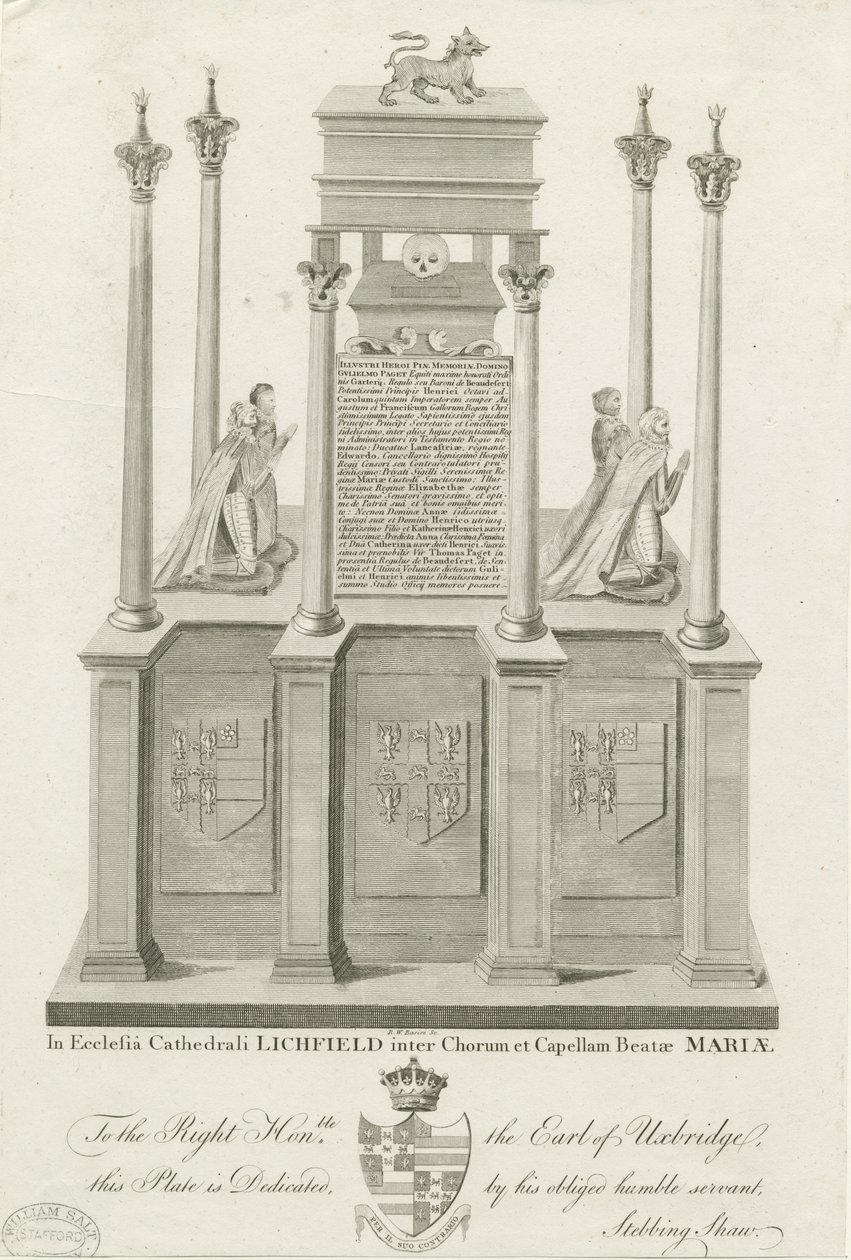 Cattedrale di Lichfield - Tomba di William Paget da Stebbing Shaw