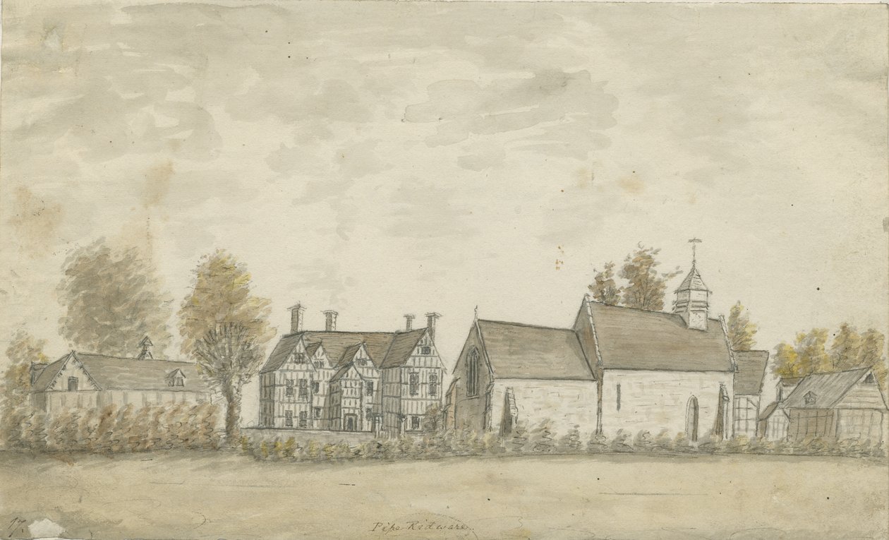 Pipe Ridware - Chiesa e Manor House da Stebbing Shaw