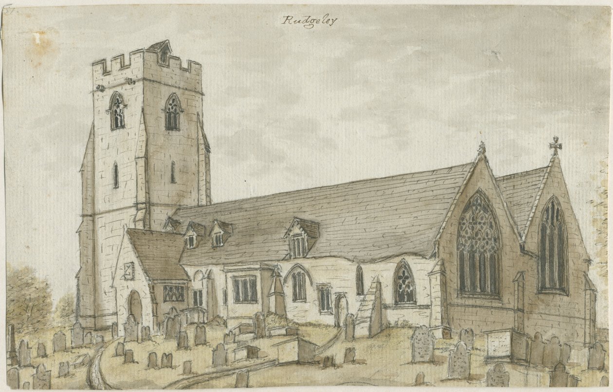 Chiesa di Rugeley (Vecchia) da Stebbing Shaw