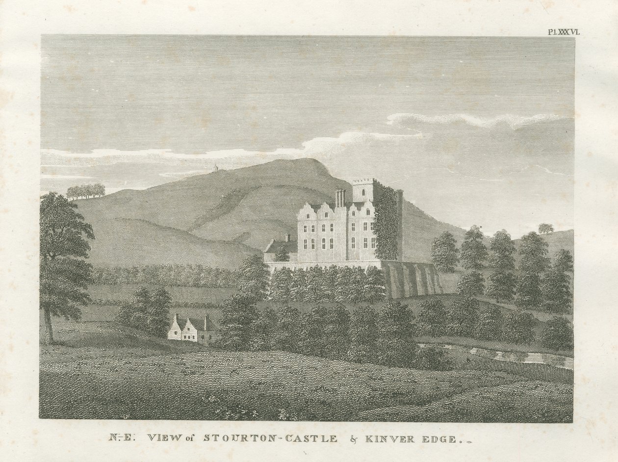 Castello di Stourton e Kinver Edge da Stebbing Shaw